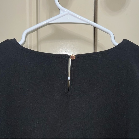 Calvin Klein Black Long Sleeve Lace Blouse Size Medium - Picture 7 of 11